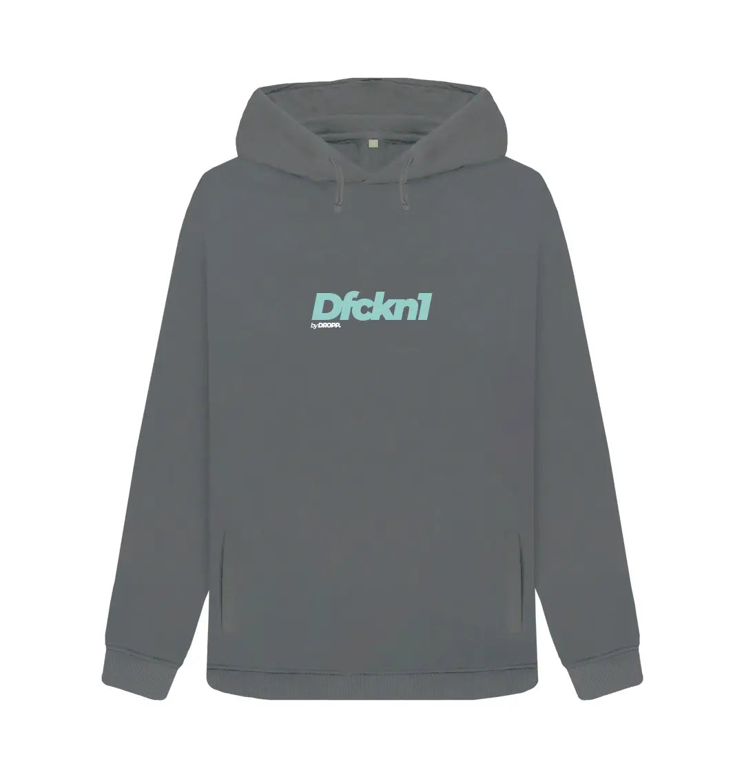 DFCKN1 by DROPP. FULL TIFFANY UNISZEX KAPUCNIS PÓLÓ (SZÜRKE)