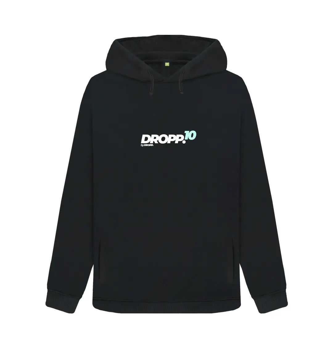 DROPP.10 by DROPP. TIFFANY UNISZEX KAPUCNIS PULÓVER (FEKETE)