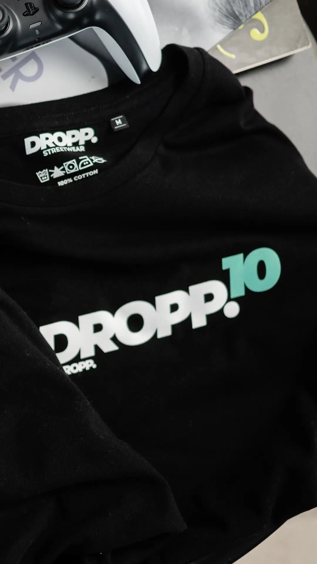 DROPP.10 by DROPP. TIFFANY UNISZEX PÓLÓ (FEKETE)