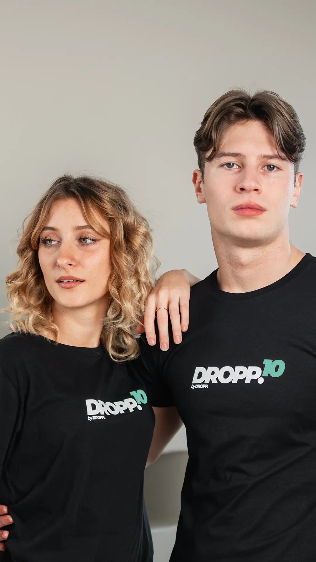 DROPP.10 by DROPP. TIFFANY UNISZEX PÓLÓ (FEKETE)