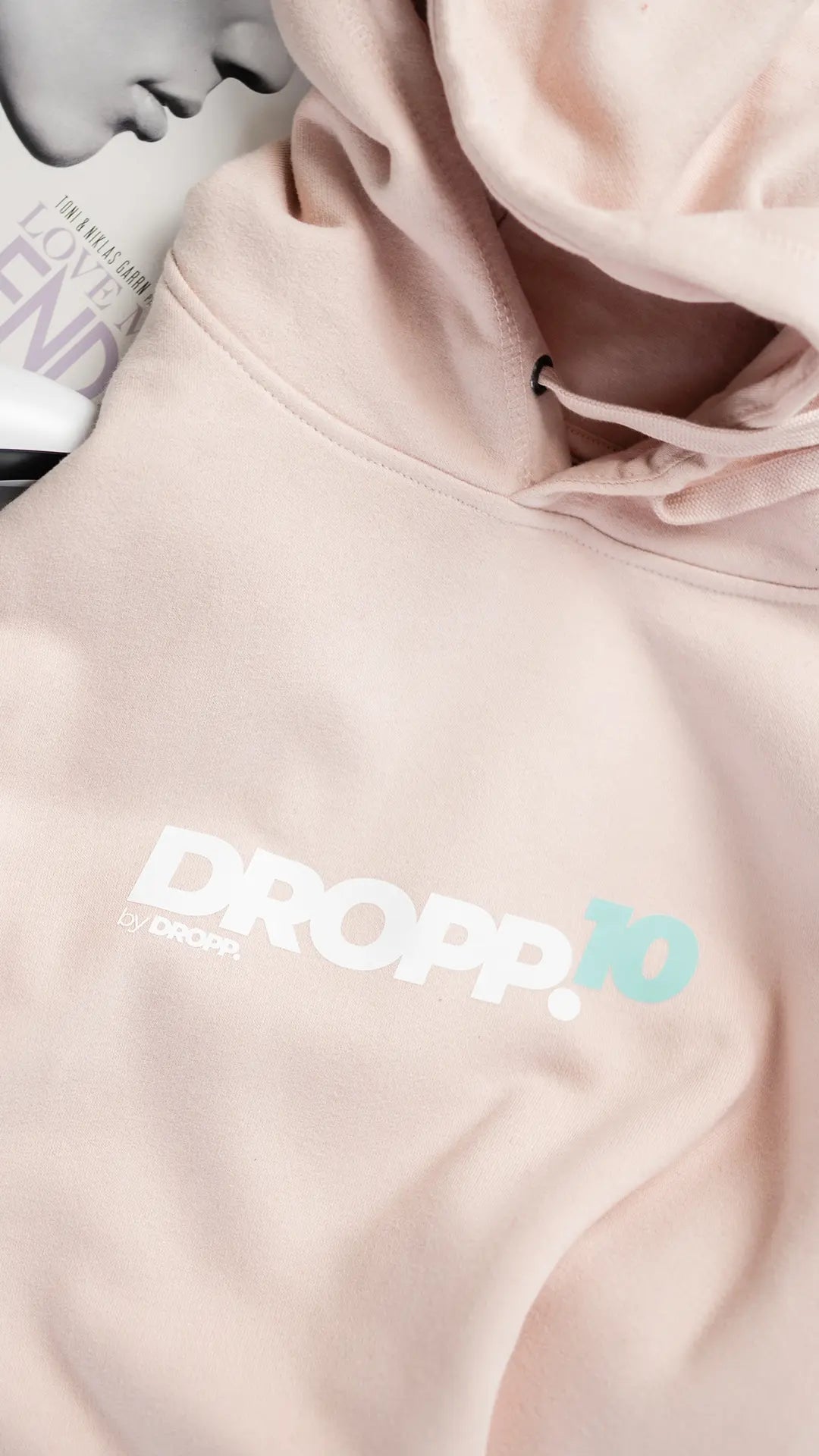 DROPP.10 by DROPP. TIFFANY UNISZEX KAPUCNIS PULÓVER (RÓZSASZÍN)