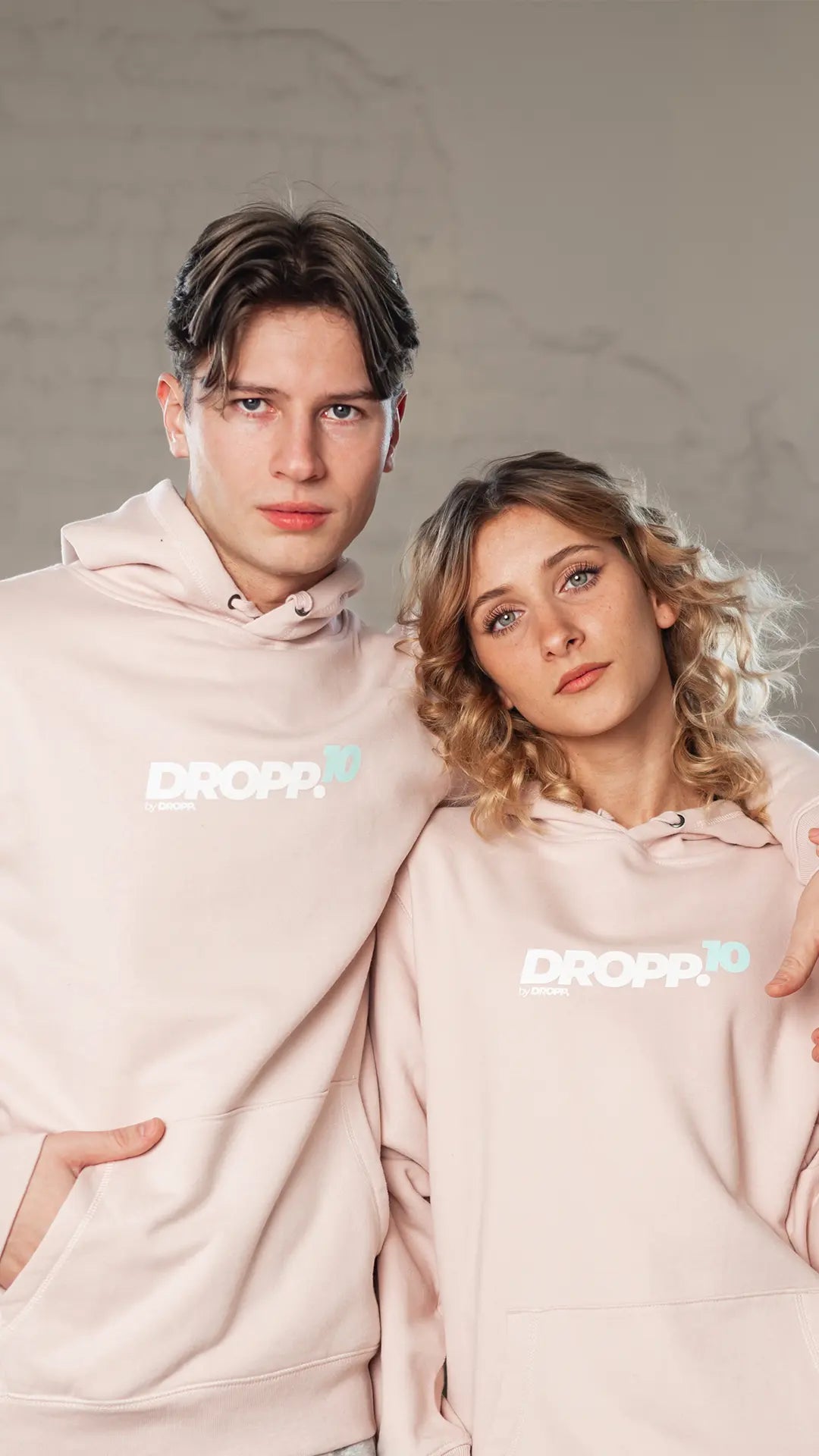DROPP.10 by DROPP. TIFFANY UNISZEX KAPUCNIS PULÓVER (RÓZSASZÍN)
