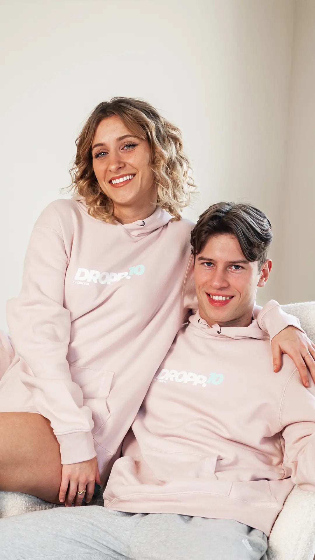 DROPP.10 by DROPP. TIFFANY UNISZEX KAPUCNIS PULÓVER (RÓZSASZÍN)