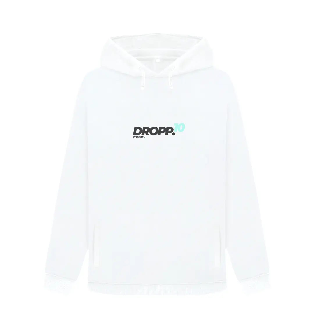 DROPP10 by DROPP. TIFFANY UNISZEX KAPUCNIS PULÓVER (FEHÉR)