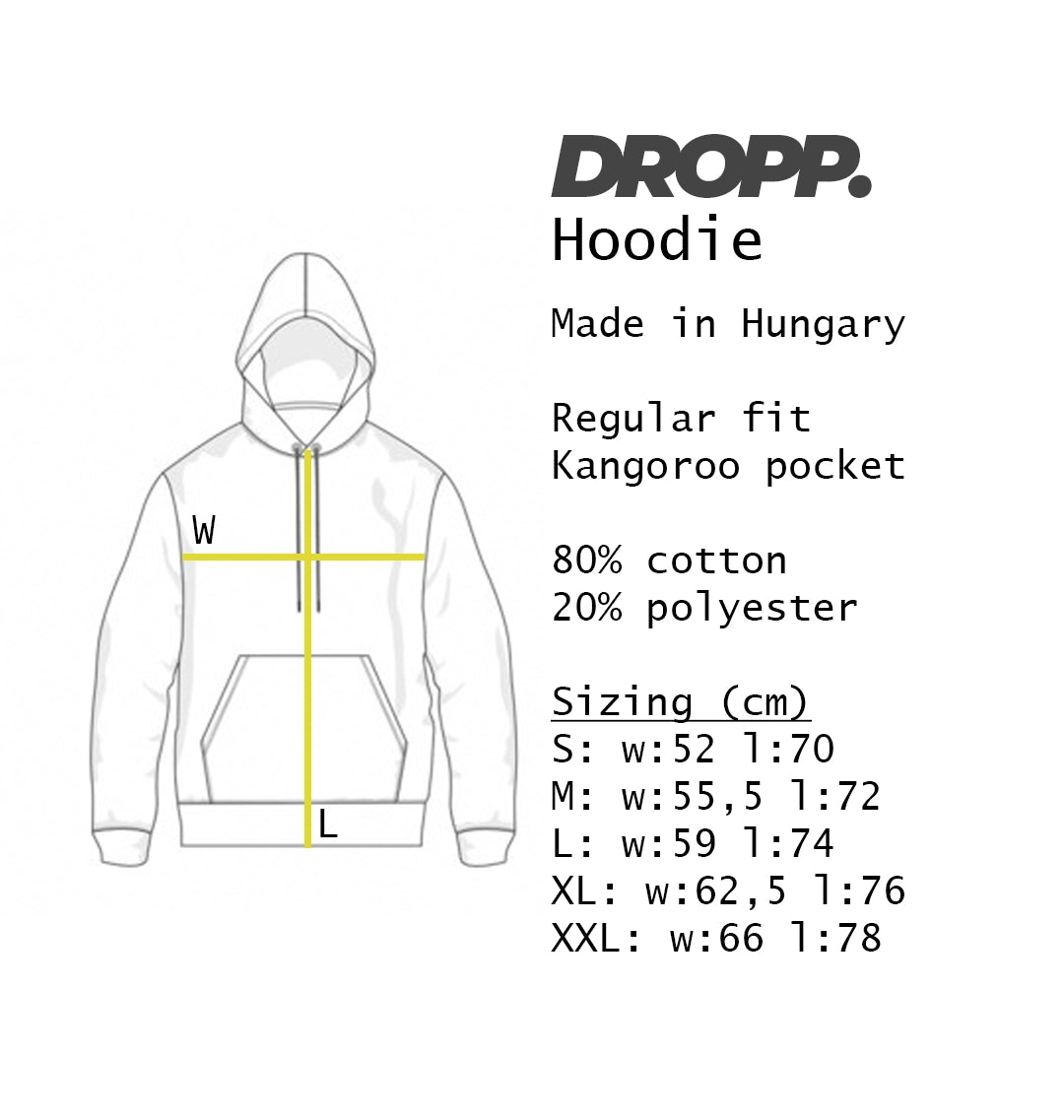 DROPP.10 by DROPP. TIFFANY UNISZEX KAPUCNIS PULÓVER (FEKETE)